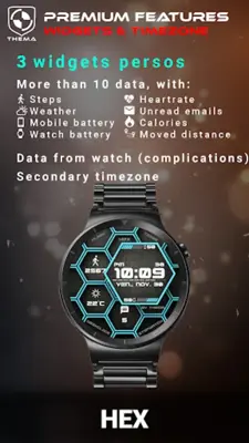 Hex Watch Face android App screenshot 9