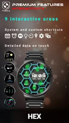 Hex Watch Face android App screenshot 10