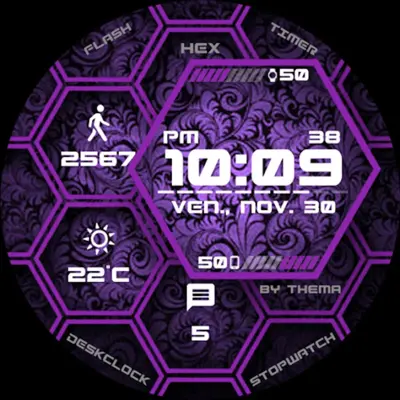 Hex Watch Face android App screenshot 1