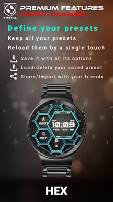 Hex Watch Face android App screenshot 8